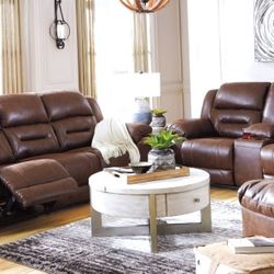 Couch and Loveseat Recliner Sofa Set