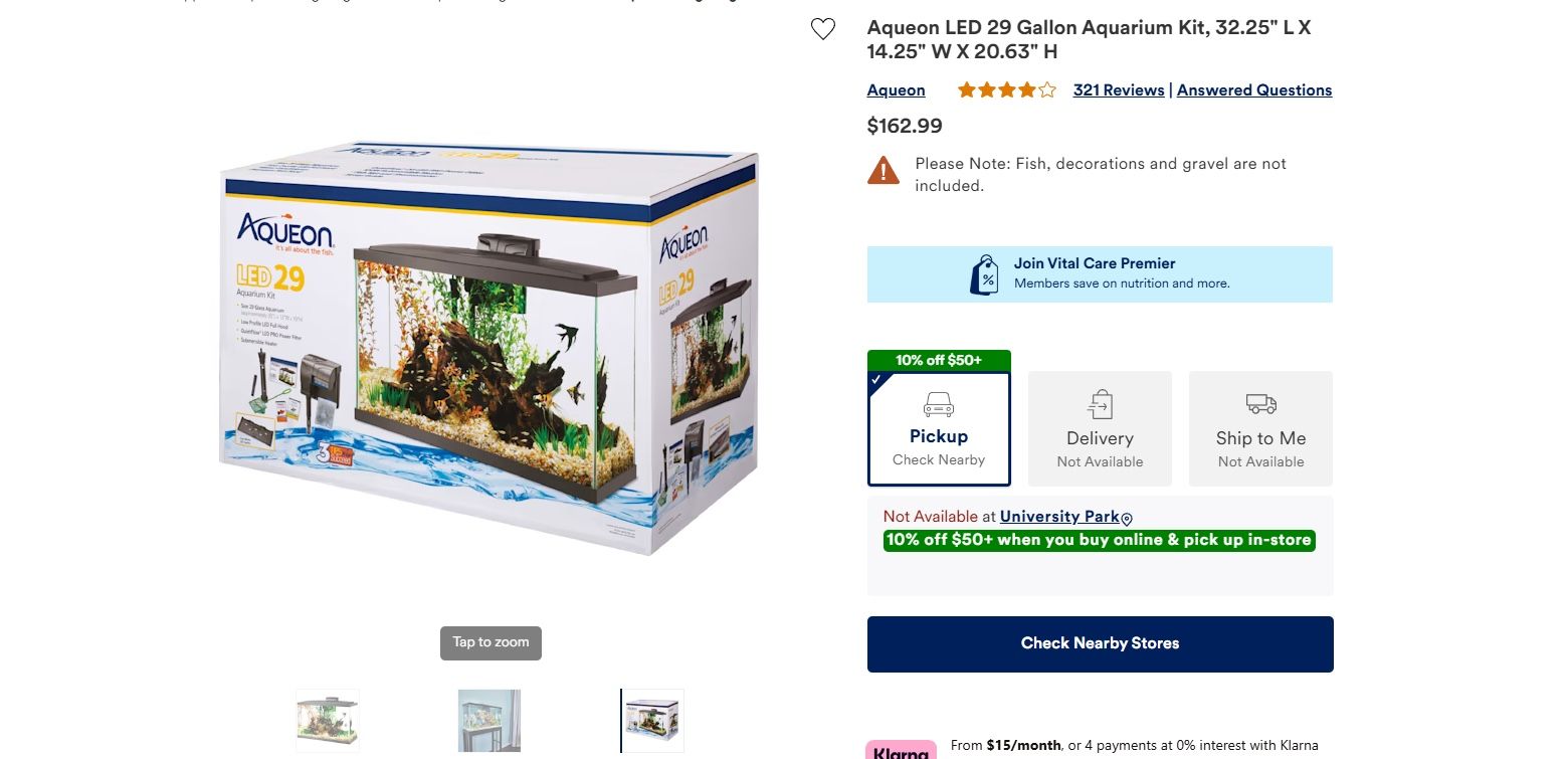 29 gallon used tank with lid and fikter