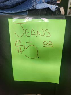 $5 jeans adults, teens, kids randoms brands and sizes
