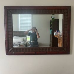 Bamboo Style Mirror 