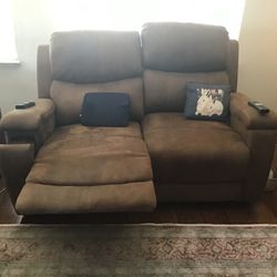 Micro Fiber Loveseat And Couch