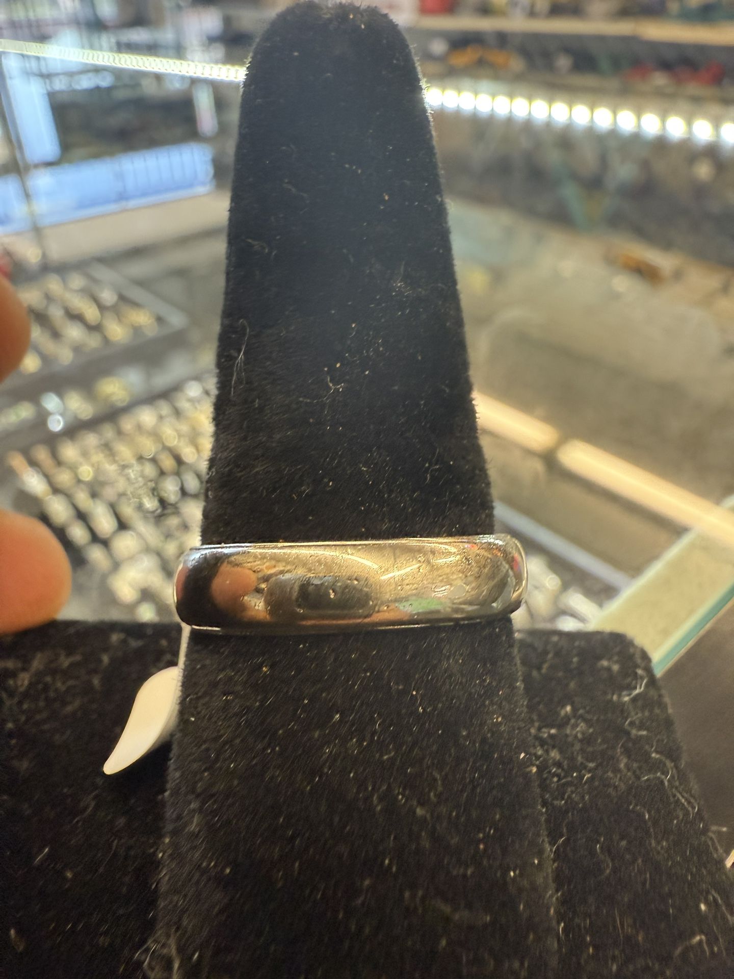 14KT White Gold Wedding Band 39897-1