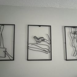 Metal Wall Art: Set of 3