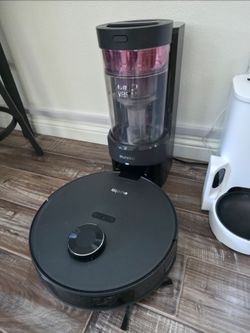Eureka Robot Vacuum with Bagless Self Emptying Station, Robotic Vacuum Cleaner, 45-Day Capacity, 3000Pa Suction, LiDAR Navigation, NER E10s BK