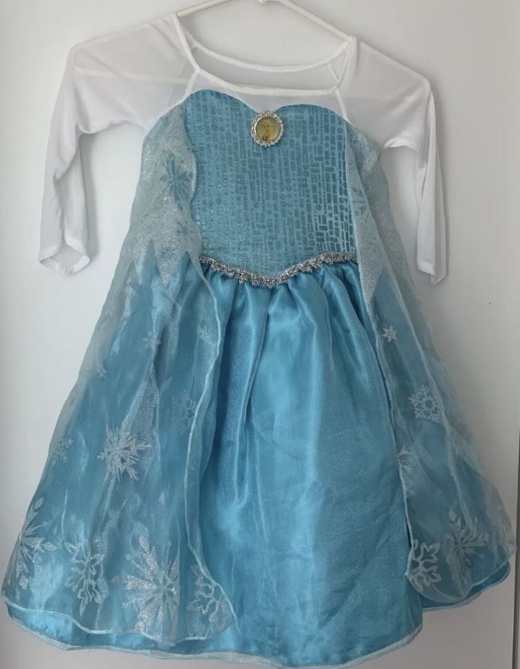 Disney Frozen Elsa Dress Costume Kids Size 3