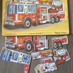 Fire Truck Puzzle With Sound