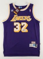 Magic Johnson signed Lakers purple jersey