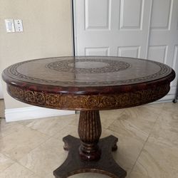 Round Console Accent Table 
