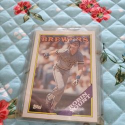 Milwaukee Brewers Robin Yount Paul Molitor 1988 Topps Baseball Cards 