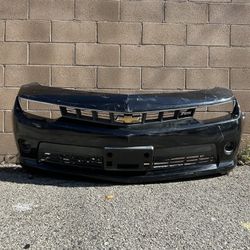 2014 2015 Chevy Chevrolet Camaro Front Bumper Assembly Original Used Oem + Upper Center Grille Lower Grille Fog Lamp 