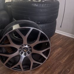 “20” Dcenti Racing wheels + 3 tires -Set of 4 – $1,500 OBO