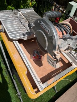Ridgid wet, saw