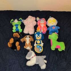 9 Stuffed Animals All For $9.00 Bucks 