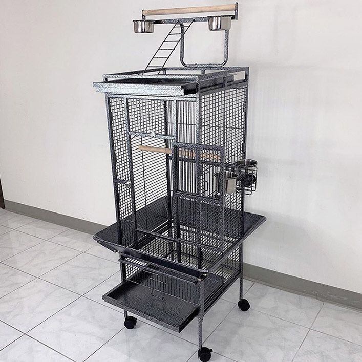 (NEW) $130 Large 61” Parrot Bird Cages with Rolling Stand for Cockatiels Parrot Parakeet Lovebird Finch
