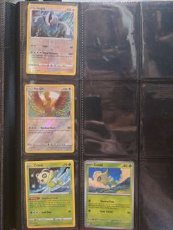 Pokemon Cards Lugia, Ho-Oh and Celebi