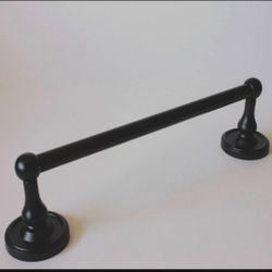 TWO NEW 24" Midtowne Towel Bars Black Finish