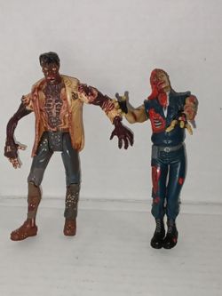 Vtg Resident Evil Forest Speyer Zombie 2 Pack Toybiz 1(contact info removed) Biohazard Capcom