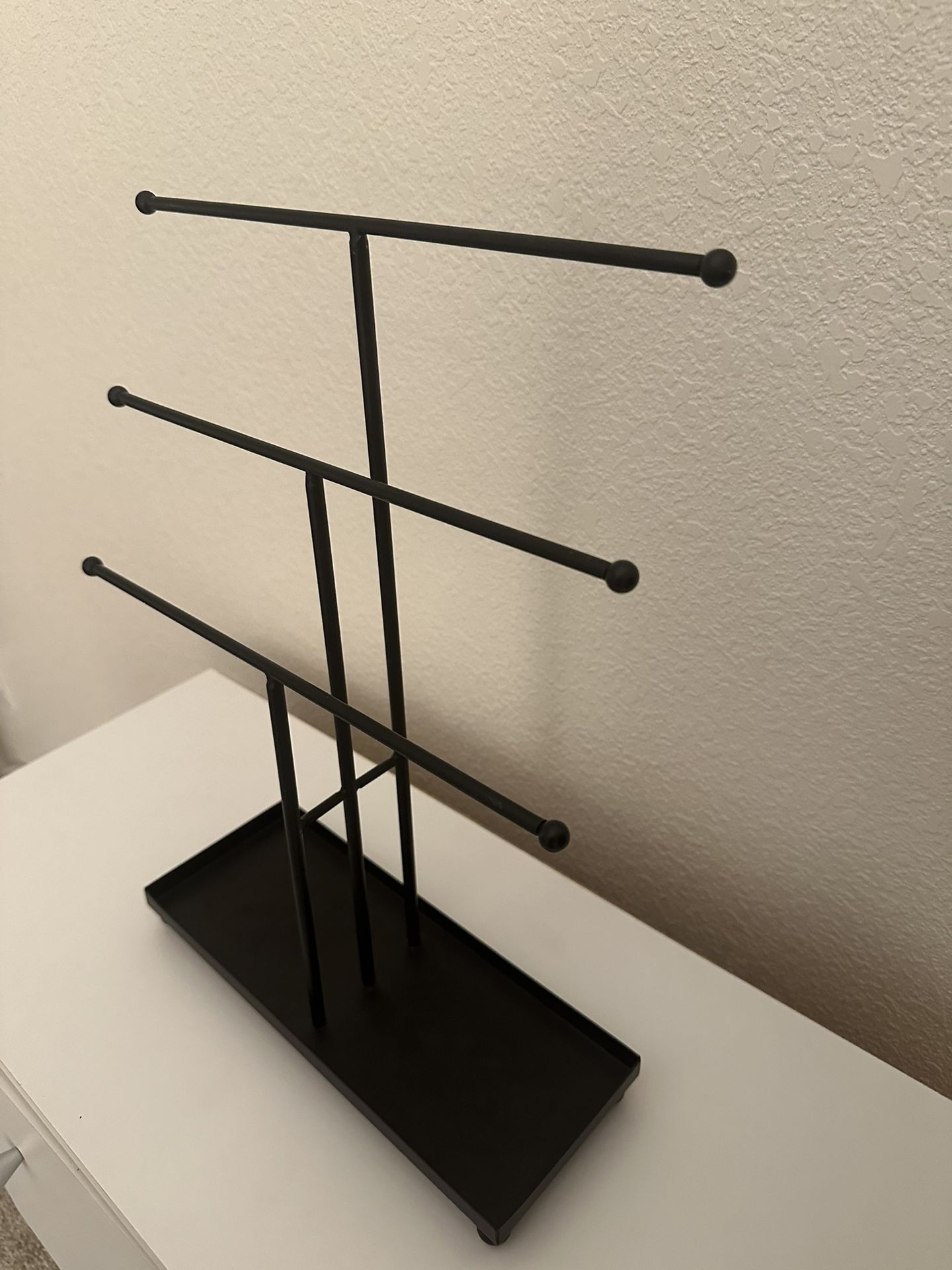 Jewelry Organizer Black 3 Tier