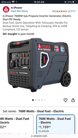 Brand new Ai power7600w Generator$800