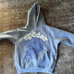Cotton Sky Blue Spider Hoodie (Brand new)