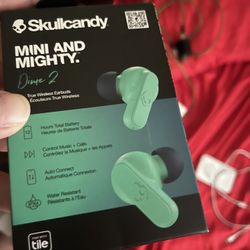 Skullcandy Mini & MIGHTY Dime 2 Wireless Blue-tooth Headphones In