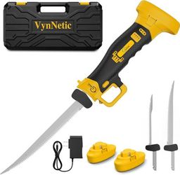 Cordless Electric Fillet Knife with Case and 2 Rechargeable Batteries