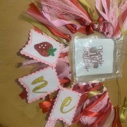 High Chair Banner cake, topper