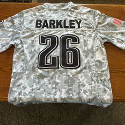 NWT Men's Saquon Barkley Eagles Camo 2024 Salute To Service Jersey Small