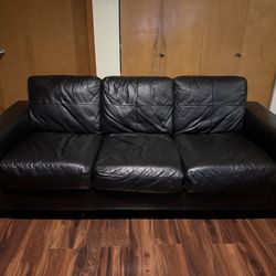 Ikea Skogaby Leather Sofa