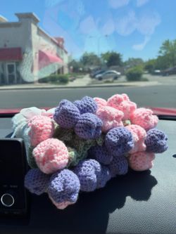Beautiful handmade tulip blanket bouquet