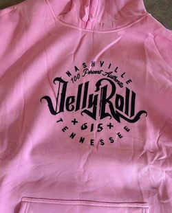 New XXL Pink Jelly Roll Nashville Hooded Sweatshirt