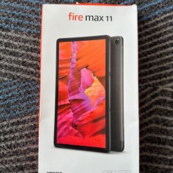 New Fire Max 11 Tablet With Black Case