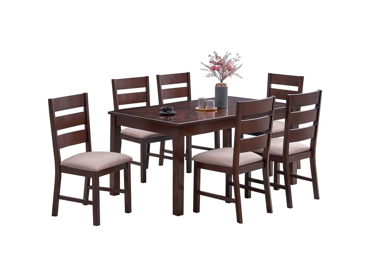 Dining Table Set. 🔷️ Brand New 7 -Pc 1 Table - 6 Chairs 🔷️ Bonito Comedor De 7 Piezas Nuevo En Caja