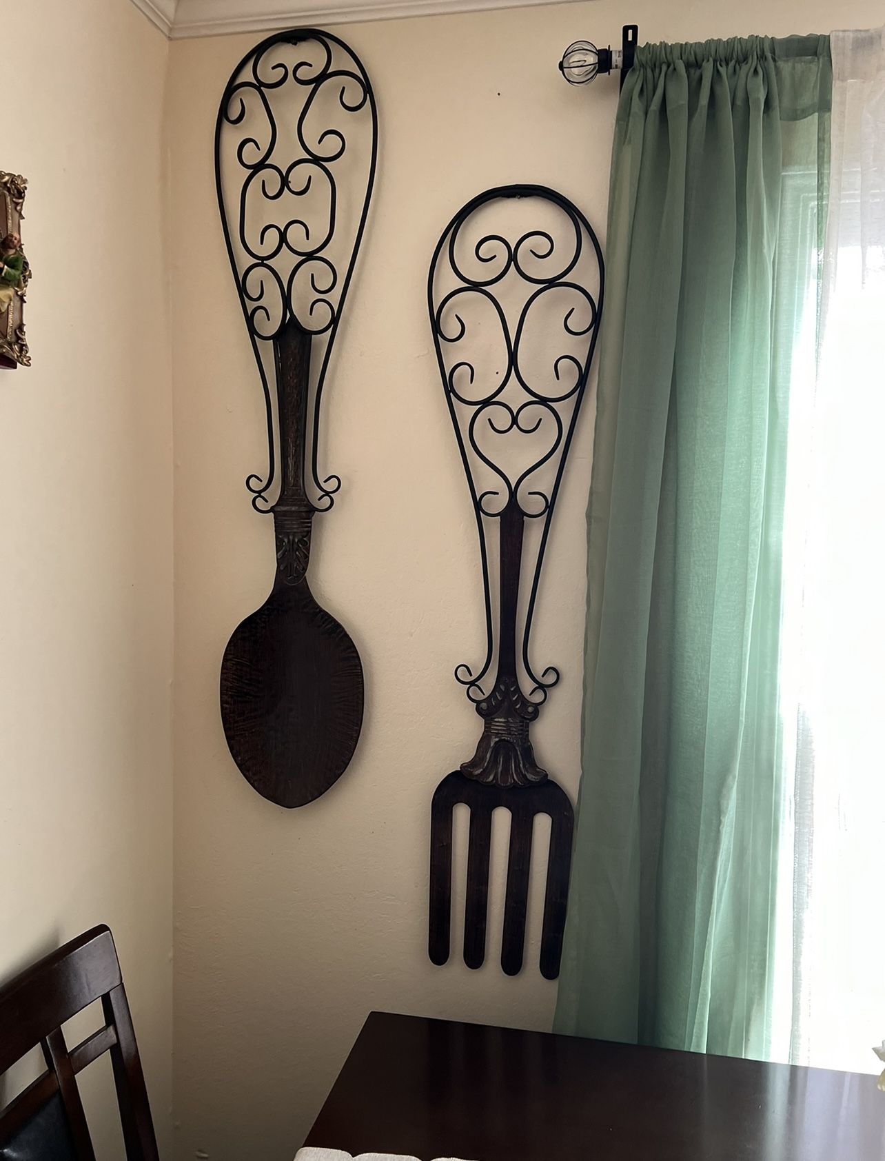 Metal Spoon & Fork Wall Decor Set $60