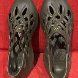 Men's Olive Green Non-Slip Comfortable Out Stitched Sandals, Beach Shoes, Summer