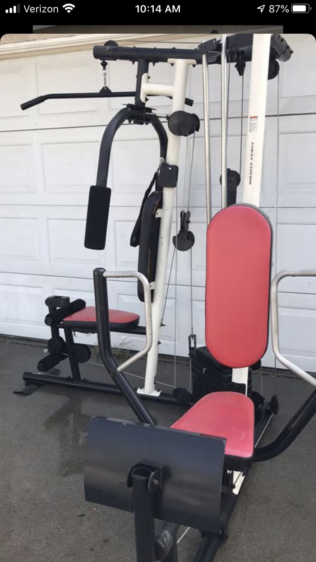 Home gym is good condition