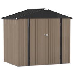 Brand New In Box, 8 ft. W x 6 ft. D Metal Storage Shed