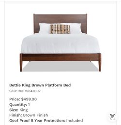 Queen bed with matress