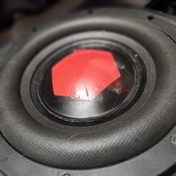 2 10 Inch Custom Built 3000 Watt Rms Subwoofers In A Bad Ass Custom Box Tuned At 32 Hz Box Has 12 Inch Cutouts With 10 Inch Baffles, Set Up Sounds  A+