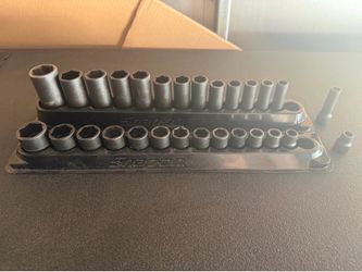 Snap On socket sets impact 3/8 drive
