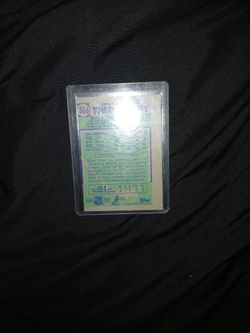 Sports Card -Blank Back