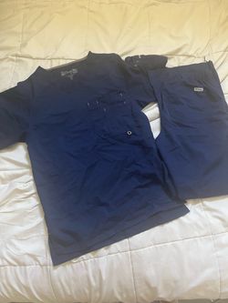 Grey's Anatomy Navy Blue Scrub Set