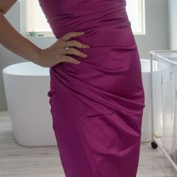 Brand New Fuschia Party Long Elegant dress