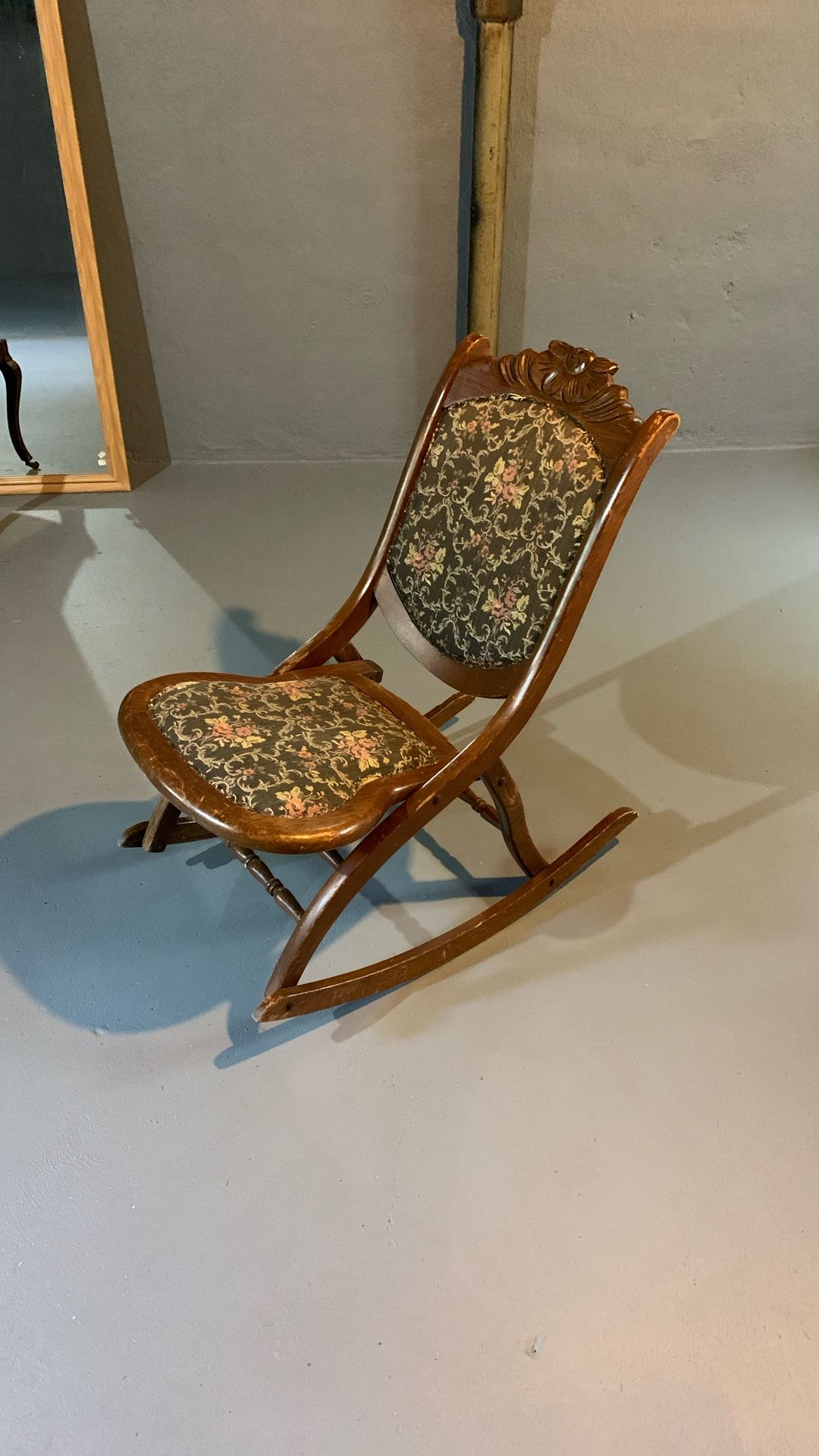 A Folding Victorian Rocking Chair