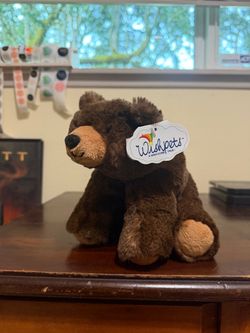 Wishpets Plush Mishca Stuffed Animal Realistic Zoo NWT Brown Bear 2016
