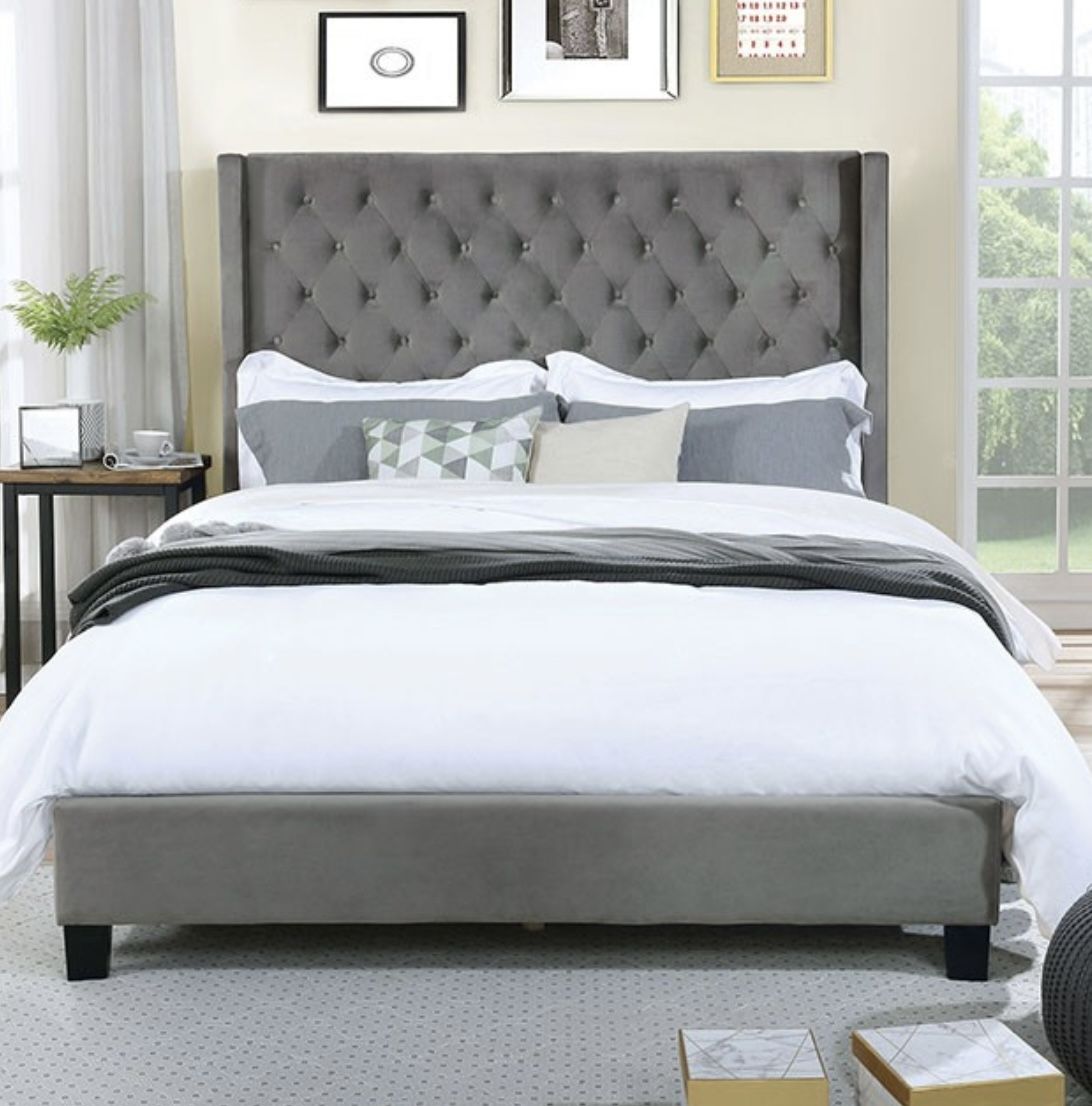 Velvet King Bed Frame