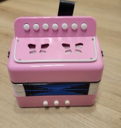 Pink accordion
