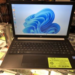 HP 15-da0006ds Laptop 15.6” 8GB RAM 240GB Solid State Drive Windows 11 Webcam WiFi