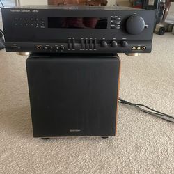 Harman/ Kardon AVR20II surround sound receiver , 5 Speakers  & Woofer