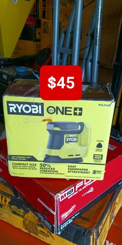 Ryobi One + 18v Cordless Corner Cat Finish Sander (Tool-Only 